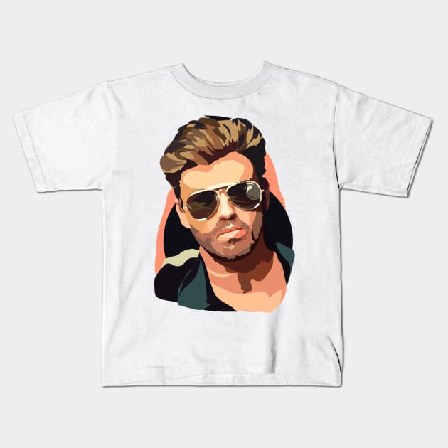 george michael Kids T-Shirt by annamckay